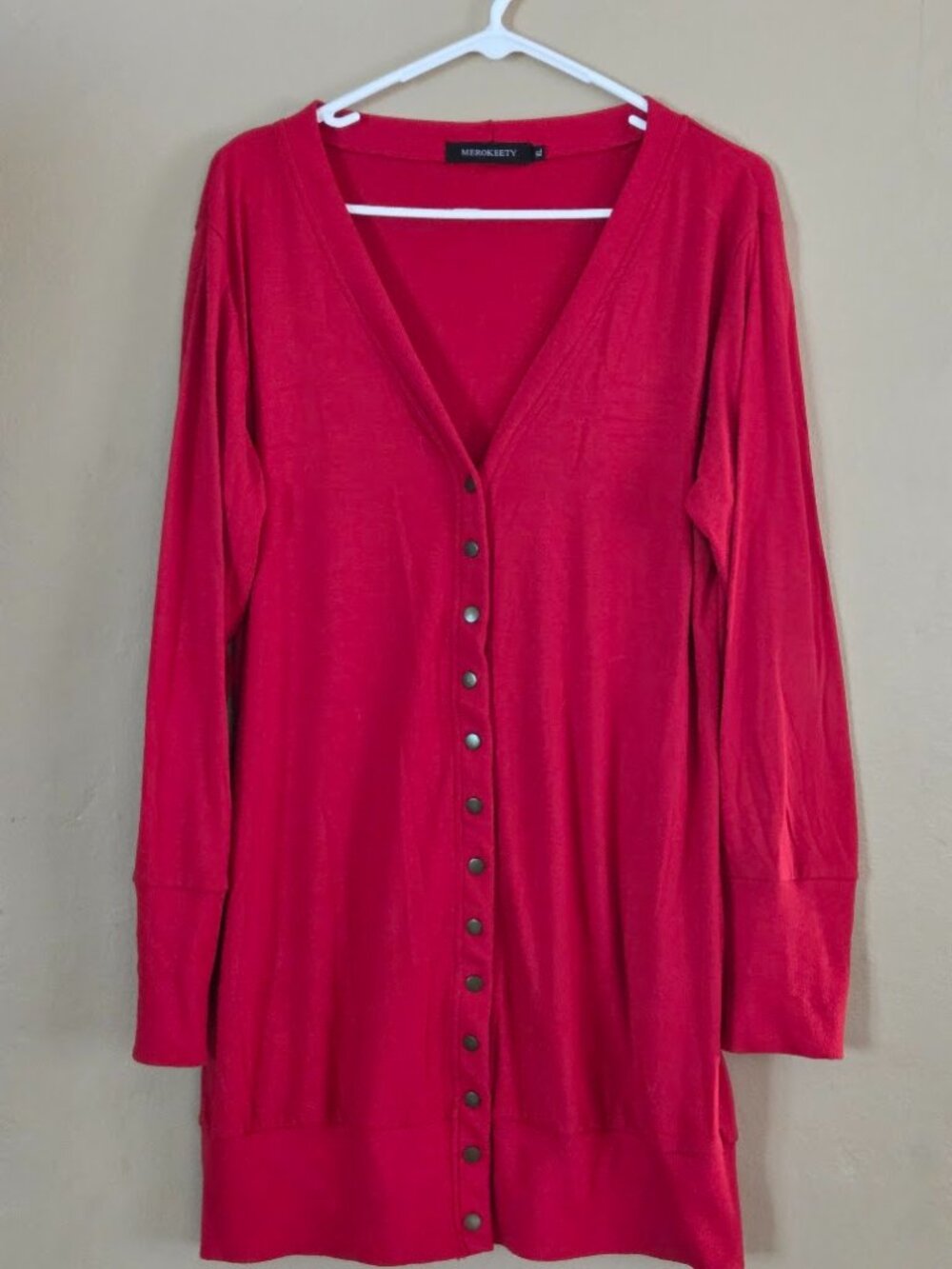Red Snap Cardigan